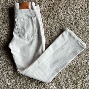 Banana Republic white cropped jeans